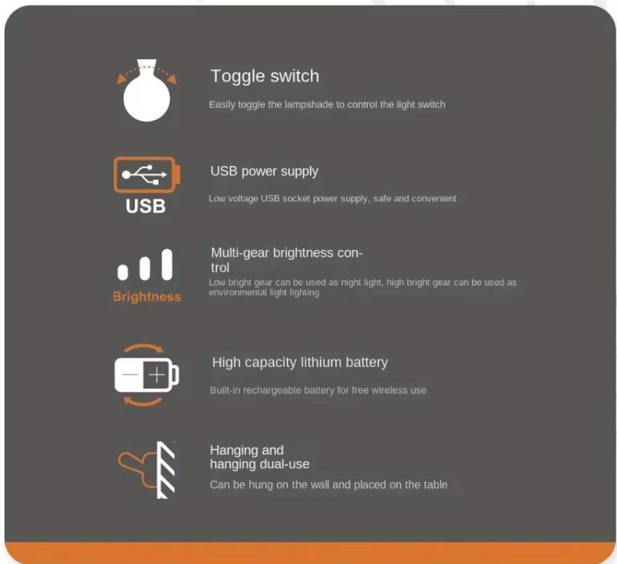 LED natlampe dekoration – perfekt gaveidé! Kreativ silikone væglampe med joystick - styring, 2 lysniveauer. Ideel som sove - eller sengebordslampe til hyggelig belysning - FoxBox