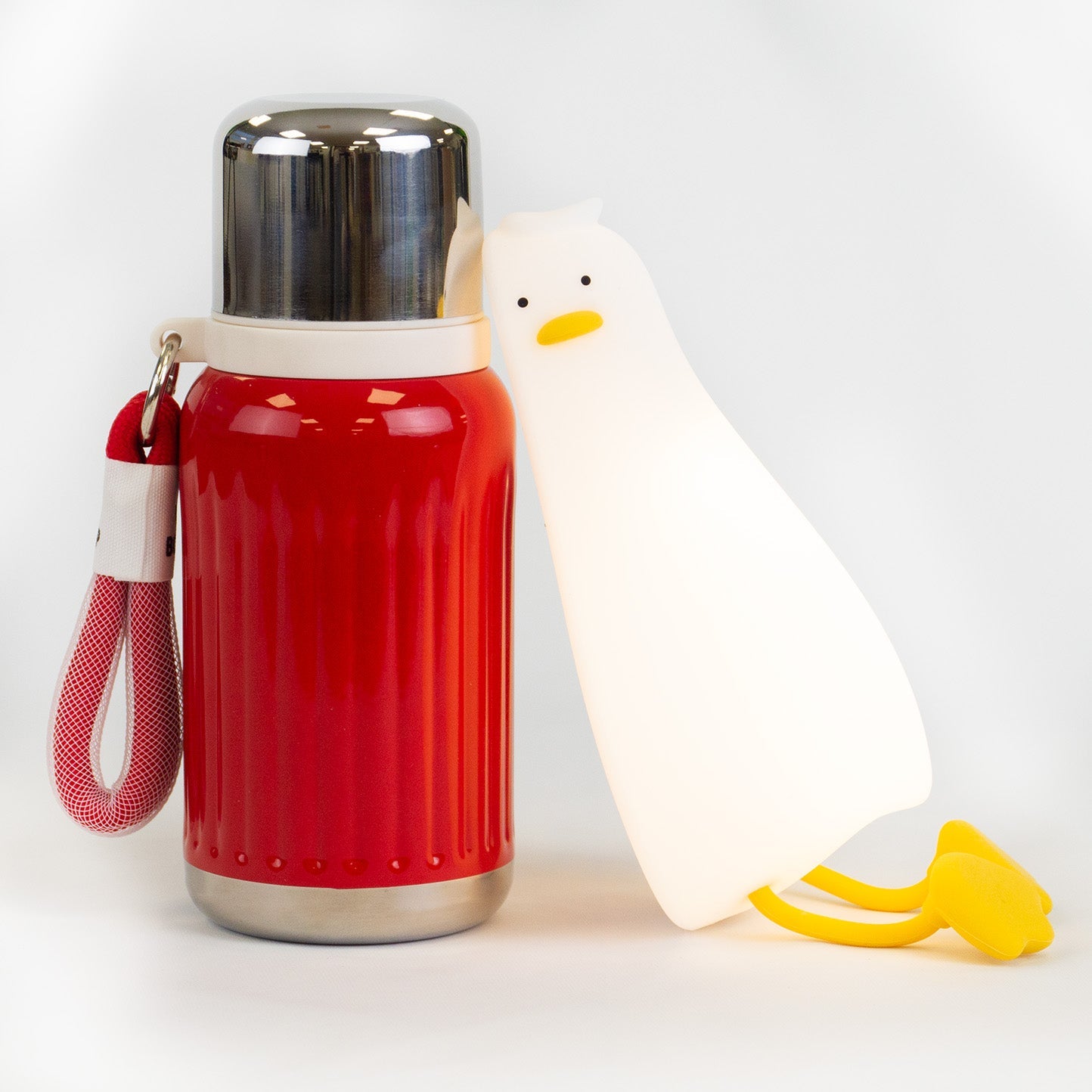 300ML Mini Rustfrit Stål Vakuumflaske med To Låg – Rejsekrus, Roman Kolonne Design, Termosflaske, Kaffe Krus, Isvand Gaveflaske - FoxBox