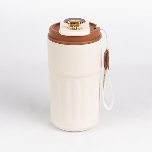50ML Smart Rejse Kaffe Krus – LED Temperatur Display, Termoskrus i Rustfrit Stål, Isoleret Termoflaske, Bærbar Vakuumflaske - FoxBox