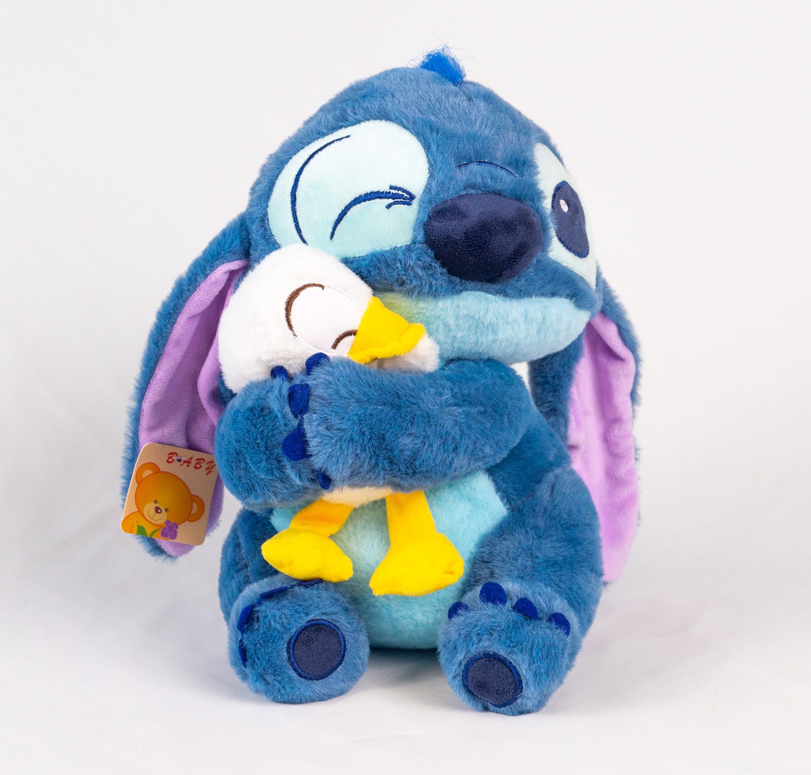 Disney Kawaii Stitch Lilo + Cute Duck 30cm Sødt legetøj - FoxBox