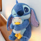 Disney Kawaii Stitch Lilo + Cute Duck 30cm Sødt legetøj - FoxBox