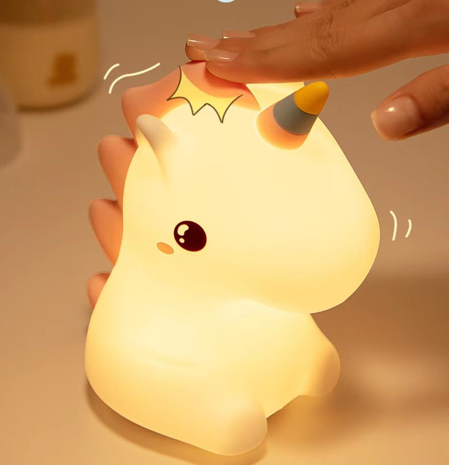 Enhjørning LED Natlampe – Sødt Design til Børneværelset - FoxBox