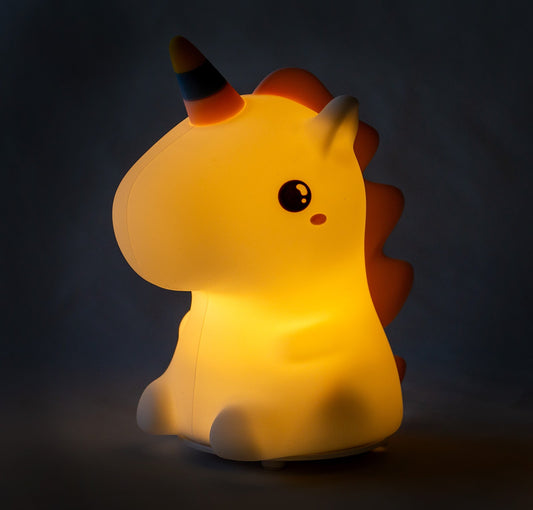 Enhjørning LED Natlampe – Sødt Design til Børneværelset - FoxBox