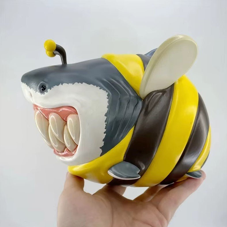 Hvalhaj Monster Dekoration – Kreativt Havdyr Ornament til Hjemmet og Haven - FoxBox