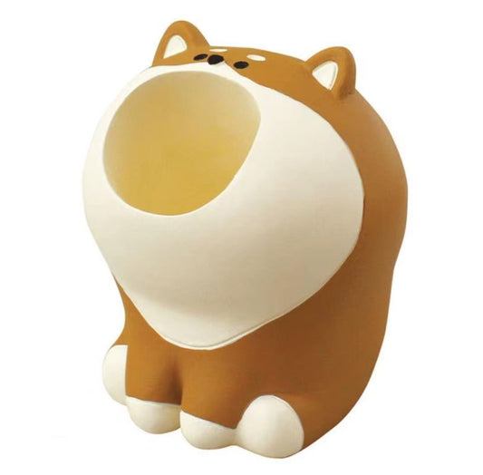 Kat - Sød Mini Penneholder i Resin – Perfekt til Skrivebordet - FoxBox