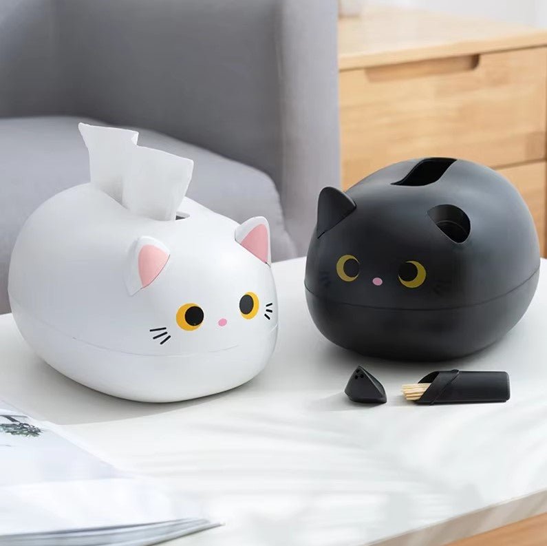 Kawaii Kat Servietboks - Elegant og Praktisk Tilbehør til Dit Hjem - FoxBox