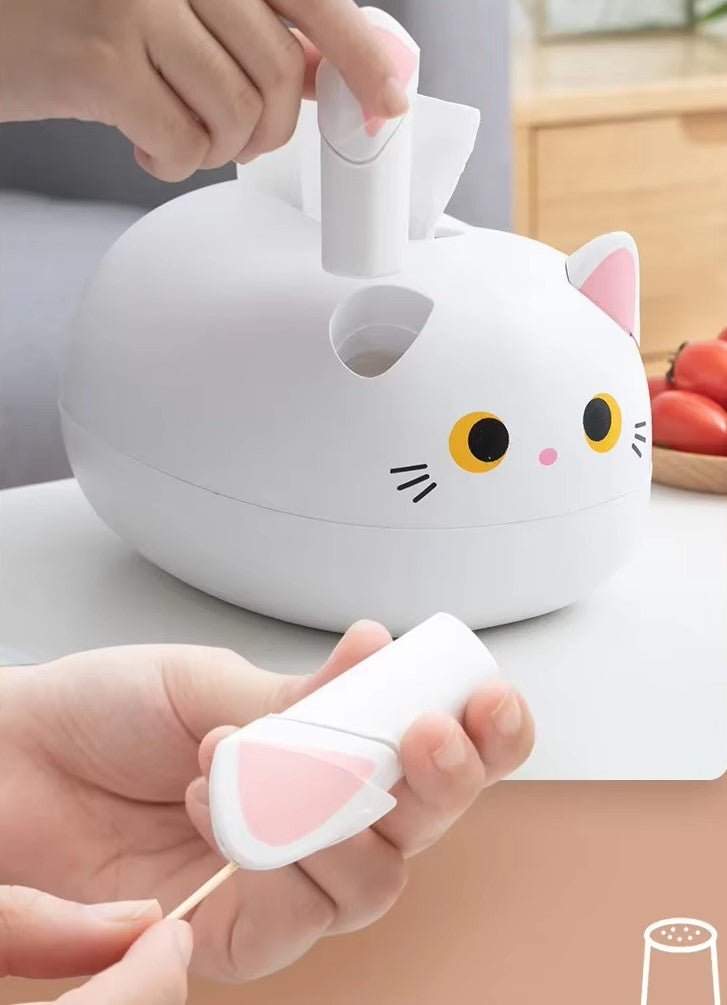 Kawaii Kat Servietboks - Elegant og Praktisk Tilbehør til Dit Hjem - FoxBox