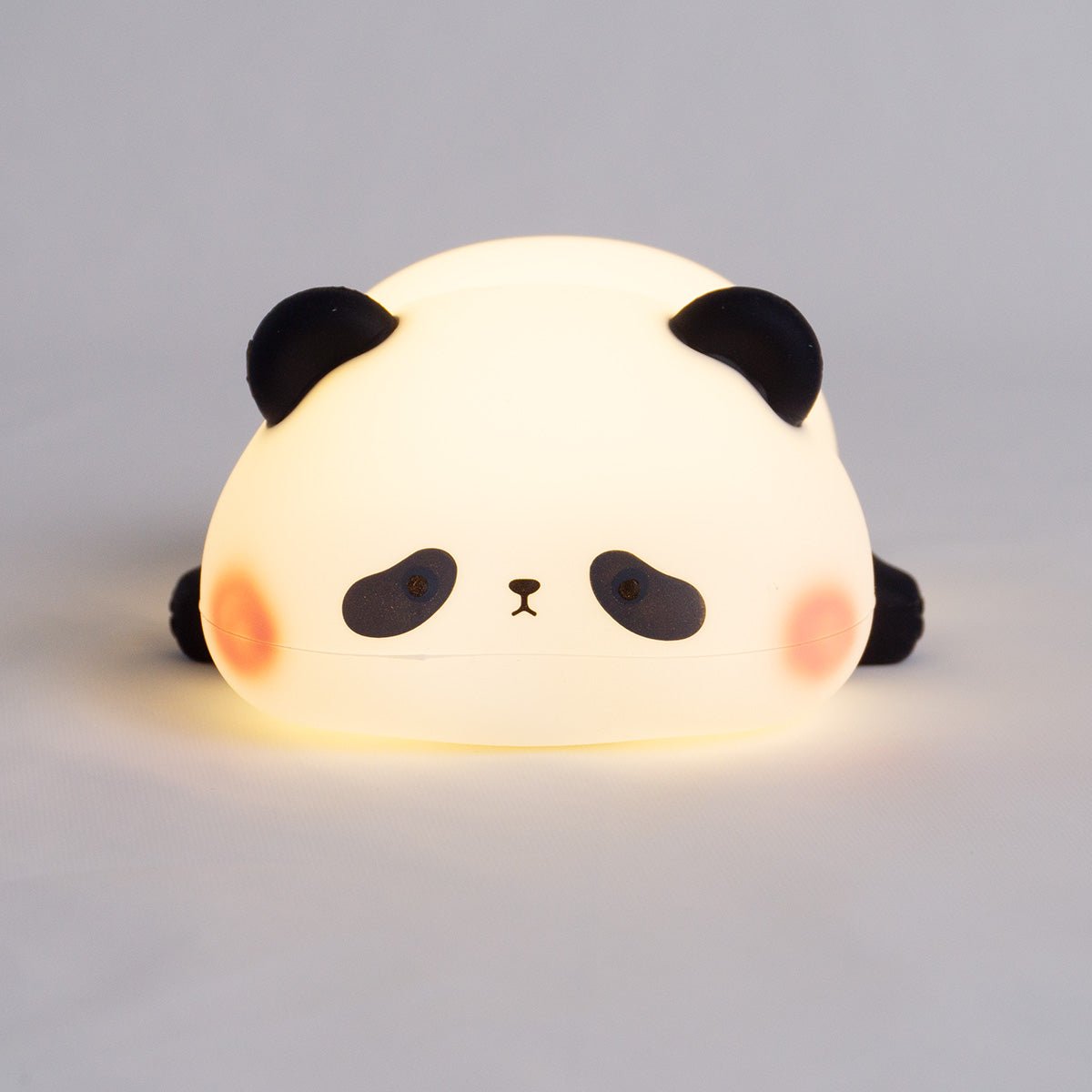 LED Natlampe "Panda" – Sød Silikone Lampe med Tre Lysindstillinger og Timer - FoxBox