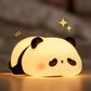 LED Natlampe "Panda" – Sød Silikone Lampe med Tre Lysindstillinger og Timer - FoxBox