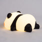 LED Natlampe "Panda" – Sød Silikone Lampe med Tre Lysindstillinger og Timer - FoxBox