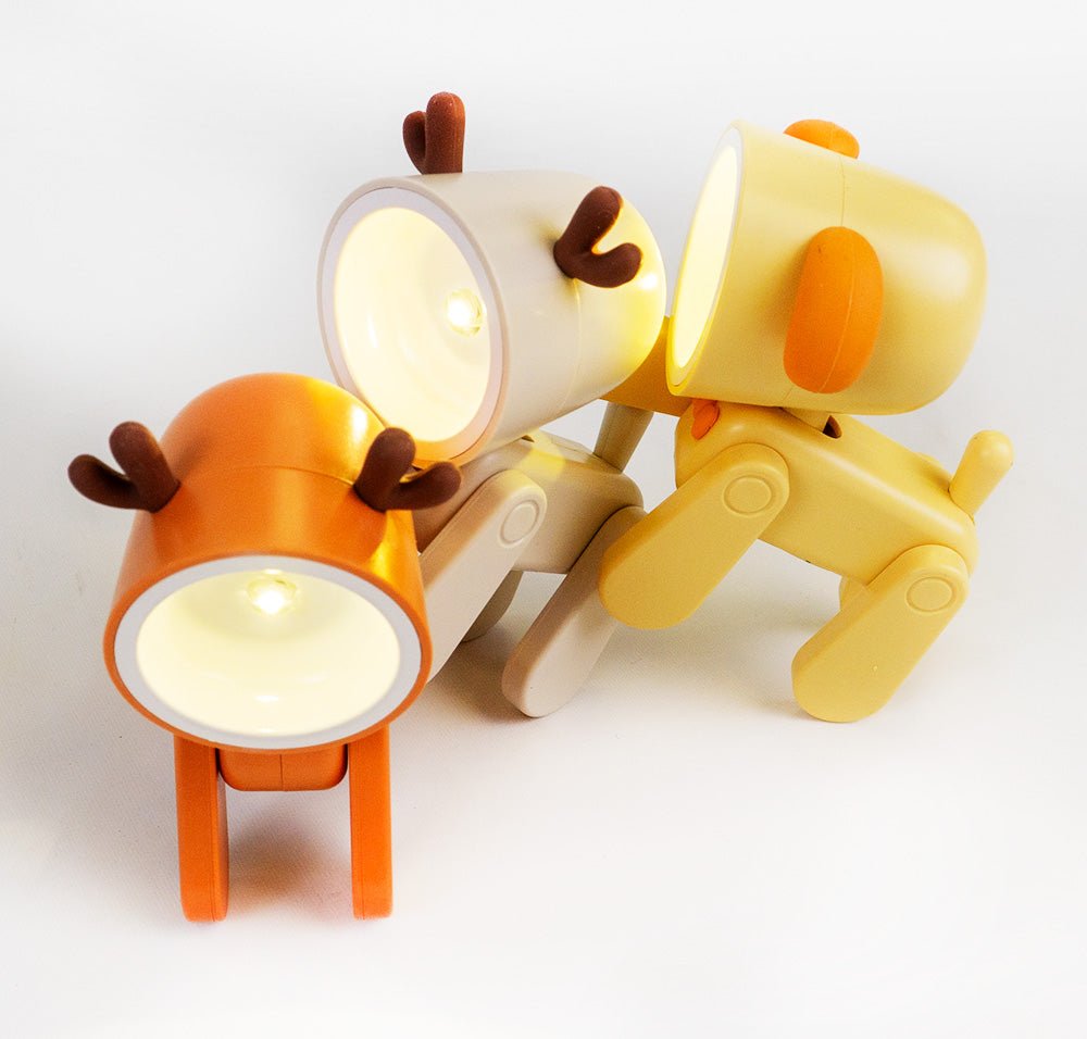 Mini natlampe USB genopladelig bordlampe Doggie - FoxBox