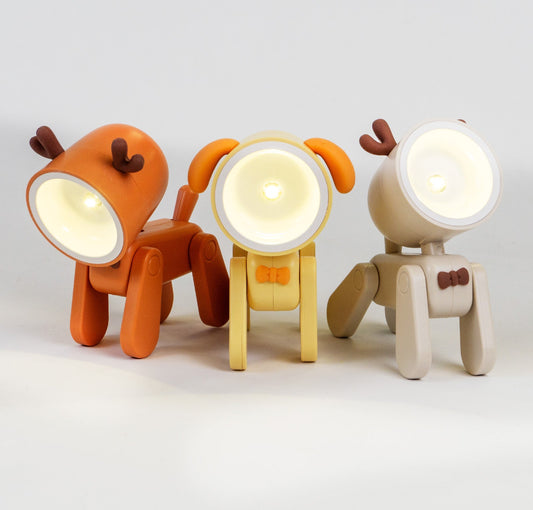 Mini natlampe USB genopladelig bordlampe Doggie - FoxBox