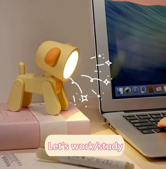Mini natlampe USB genopladelig bordlampe Doggie - FoxBox