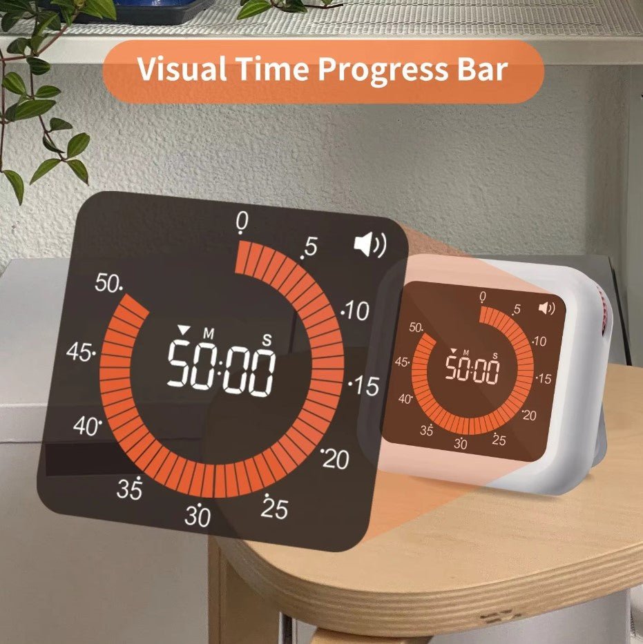Ny Roterende Timer – Smart, Stille og Visuel Tidsmåler til Børn og Voksne - FoxBox