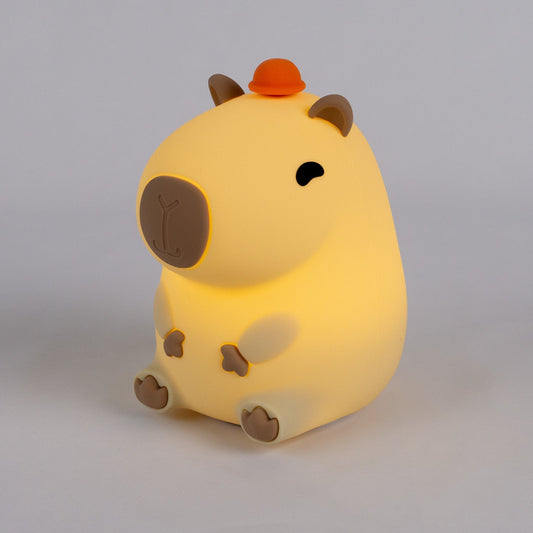Sød Capybara Natlampe – Perfekt Lys og Dekoration til Dit Værelse! - USB - FoxBox
