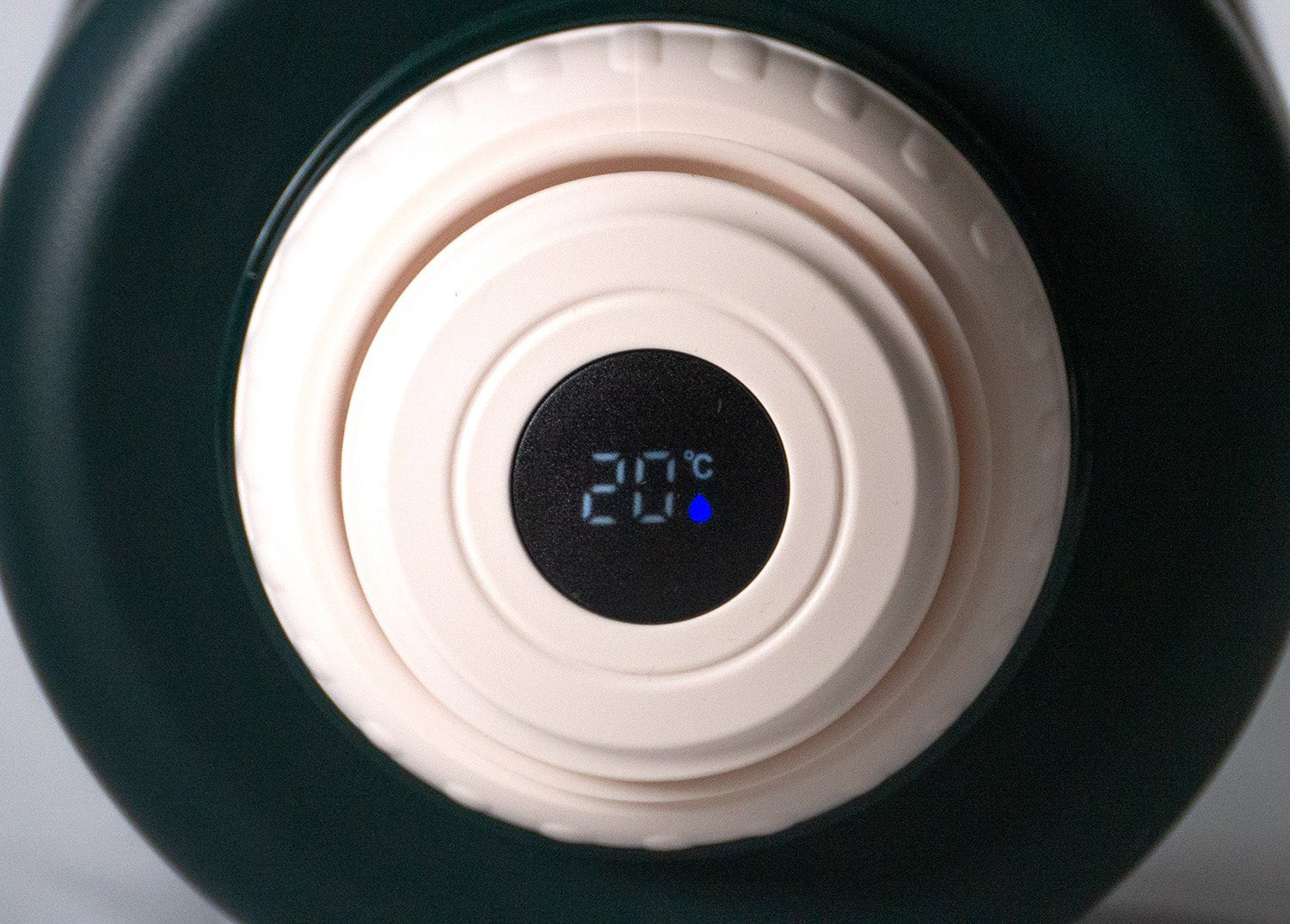TEAHOO Kaffe Termosflaske med Temperaturdisplay, 316 Rustfrit Stål, Vakuum Termoflaske til Kaffe og Te med Stor Filter, 1200ml - FoxBox