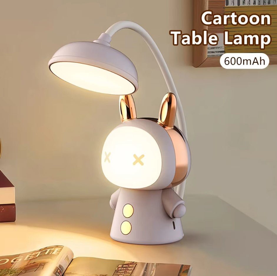 Tegneserie skrivebordslampe - energibesparende læselampe USB - opladning sovenatlampe LED Bordlampe til børn - Gave - FoxBox