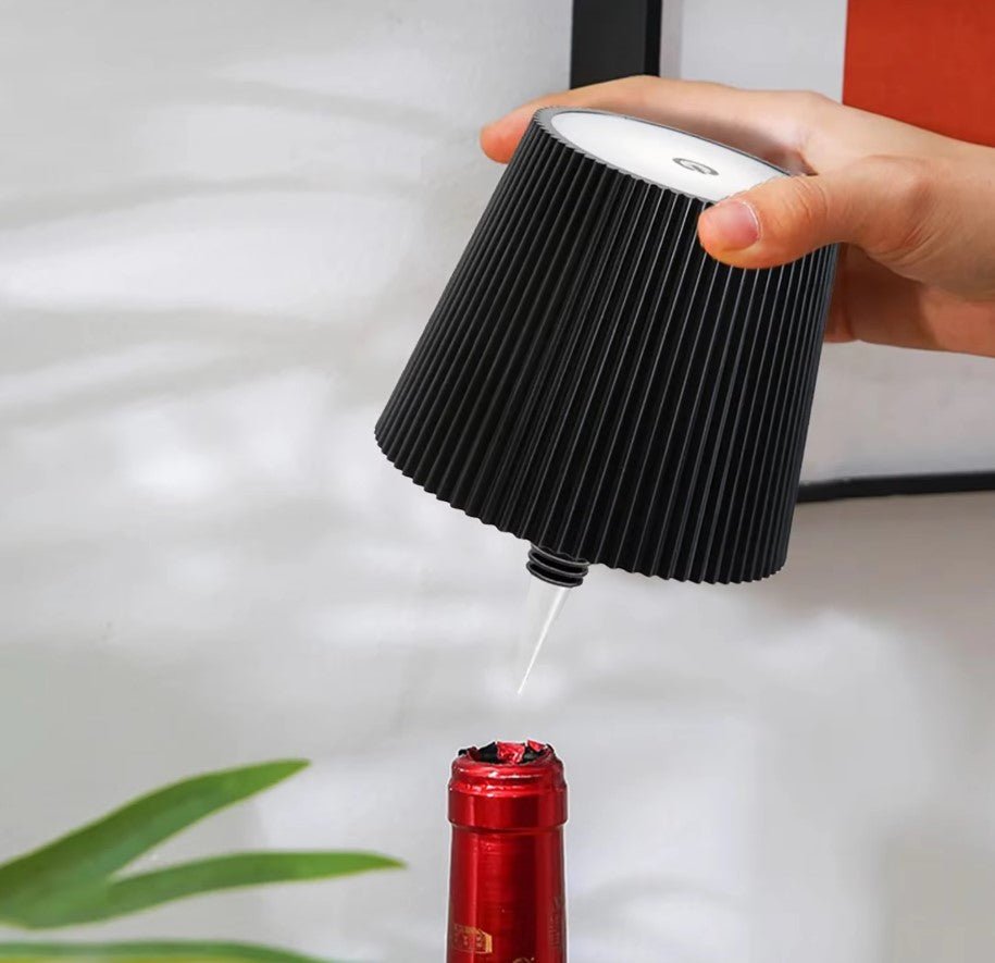 Trådløs Bordlampe til Flasker – Touch Control med 3 Farver og Trinløs Dæmpning - FoxBox